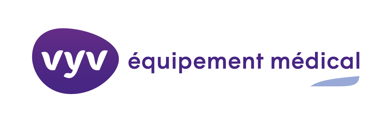 Logo VYV équipement médical, FORMATION & CONSEIL pour la santé à domicile.