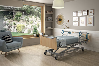 Chambre avec lit médicalisé, FORMADIA; formation et conseil santé à domicile.